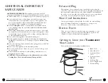 Preview for 4 page of Toastmaster TSC15 Use And Care Manual And Recipe Book