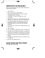 Preview for 9 page of Toastmaster TSG-1 Instruction Booklet