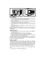 Предварительный просмотр 6 страницы Toastmaster UltraVection TUV48S Instruction Manual