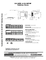 Preview for 2 page of Toastmaster XO-1MTD Specification Sheet