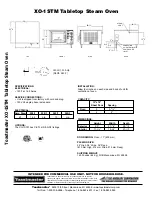 Preview for 2 page of Toastmaster XO-1STM Specification Sheet