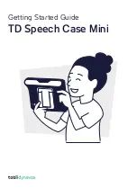 Tobii Dynavox TD Speech Case Mini Getting Started Manual preview