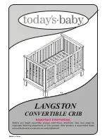 Предварительный просмотр 1 страницы today's baby LANGSTON Instructions Manual