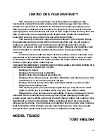 Предварительный просмотр 32 страницы Todd English TE28GS Instruction Manual