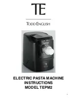 Todd English TEPM2 Instructions Manual preview