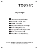 Togfit Lazy Lounger Instructions For Use Manual preview