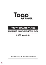 Togo POWER ADVANCE 100W User Manual preview