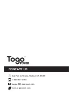 Предварительный просмотр 16 страницы Togo POWER ADVANCE 240 User Manual