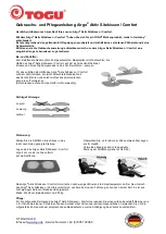 Preview for 1 page of TOGU Airgo Active cushion / Comfort Manual And Maintenance Instructions