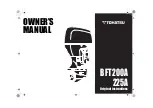 Предварительный просмотр 2 страницы TOHATSU BFT 2000A Owner'S Manual