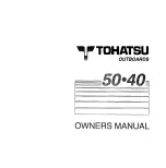 TOHATSU M 40 Owner'S Manual preview