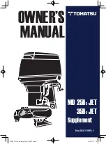 TOHATSU MD 25B2 JET Owner'S Manual предпросмотр