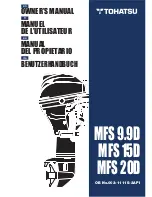 TOHATSU mfs 15D Owner'S Manual предпросмотр