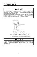 Предварительный просмотр 27 страницы TOHATSU MFS 2 Owner'S Manual