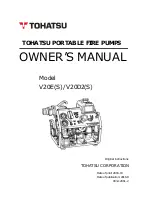 Предварительный просмотр 1 страницы TOHATSU V20D2 Owner'S Manual