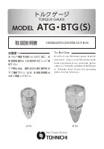 Tohnichi 1.5BTG Operating Instructions Manual preview