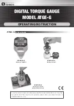 Preview for 1 page of Tohnichi ATGE-G Operating Instructions Manual