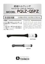 Tohnichi PQLZ Operating Instructions Manual предпросмотр