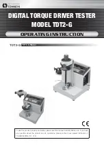 Tohnichi TDT2-G Operating Instruction preview