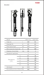 Preview for 3 page of TOHO HSZ-0.25 Operation Instruction Manual