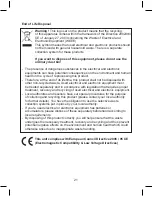 Предварительный просмотр 21 страницы Tokai TCP-137 User Manual