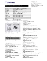 Tokina APT-641 Specification Sheet предпросмотр