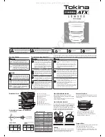 Preview for 1 page of Tokina Cinema ATX 11-16 mm Instruction Manual