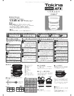 Preview for 2 page of Tokina Cinema ATX 11-16 mm Instruction Manual