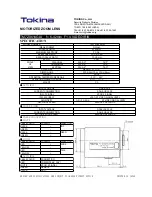 Предварительный просмотр 1 страницы Tokina MOTORIZED ZOOM LENS TM7Z0614GAI Specification