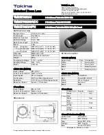 Tokina TM22Z1022AI Specification Sheet предпросмотр