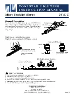 TOKISTAR LIGHTING Micro Tracklight Series Instruction Manual preview