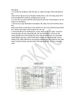 Preview for 3 page of TOKMC UB-100 Operation Manual