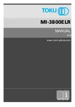 Toku MI-3800ELR Manual preview