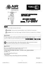 Toku TJ-20SV Manual preview