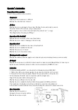 Preview for 4 page of Toku TS-55 Operator'S Instructions/Spare Parts List