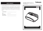 tokuyo TF-607 Instruction Manual preview