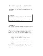 Preview for 2 page of Tokyo electric CS6100P Operation Manual