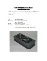 Tokyo Hy-Power HL-1.5KFX Instruction Manual preview