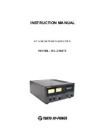 Предварительный просмотр 1 страницы Tokyo Hy-Power HL-2.5KFX Instruction Manual