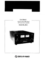 Tokyo Hy-Power HL-2Kfx User Manual предпросмотр