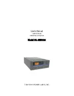 Preview for 1 page of Tokyo Hy-Power HL-350VDX User Manual