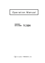 Tokyo Sokki Kenkyujo TC-32K Operation Manual preview