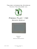 Preview for 107 page of Toledo Transducers Press Pilot 150 Manual And Installation Manual