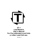 Предварительный просмотр 1 страницы Toledo ZT-1 User Manual