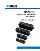 Tolomatic IMA Series Manual preview