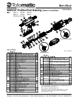 Предварительный просмотр 1 страницы Tolomatic MXP25PTP Instructions