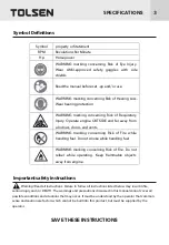 Preview for 3 page of TOLSEN TOOLS 79986 Instruction Manual