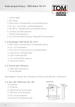 Предварительный просмотр 6 страницы TOM-Audio TG-101 eTour User Manual