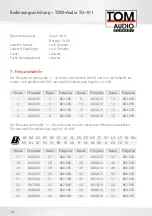 Preview for 18 page of TOM-Audio TG-101 eTour User Manual