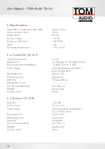 Preview for 36 page of TOM-Audio TG-101 eTour User Manual